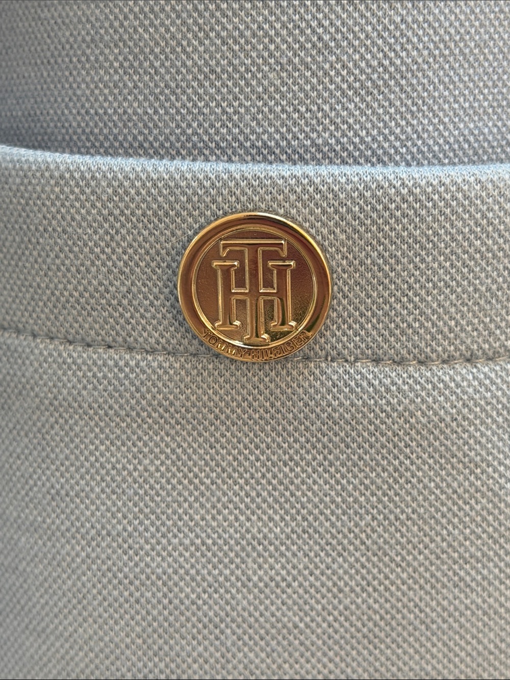 Tommy Hilfiger Light Blue Button Front Blazer Jacket
